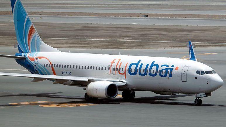 Flydubai plane on ground