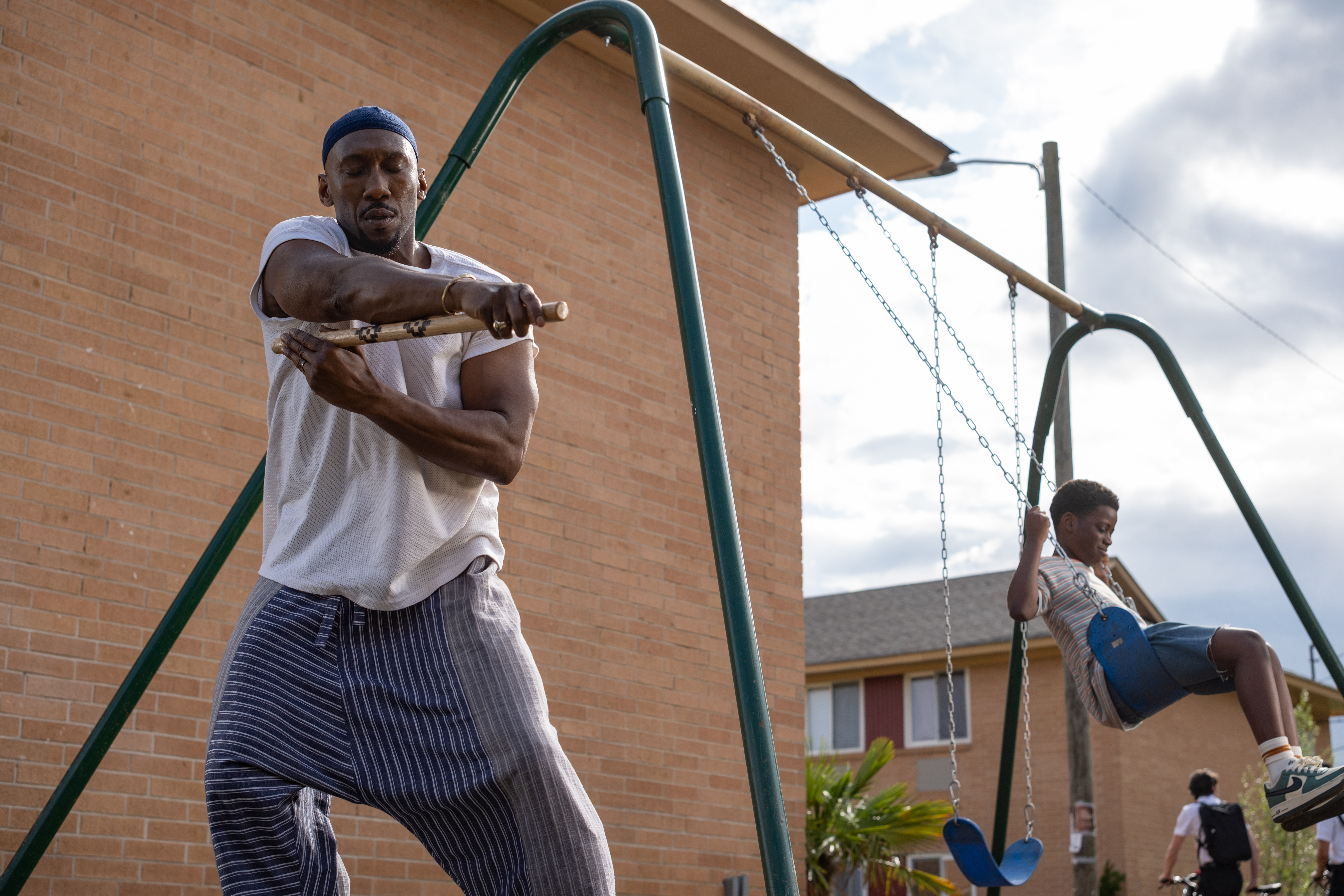 Mahershala Ali plays Latif and Jahleel Kamara plays his son Qadir in Your Mother Your Mother Your Mother.