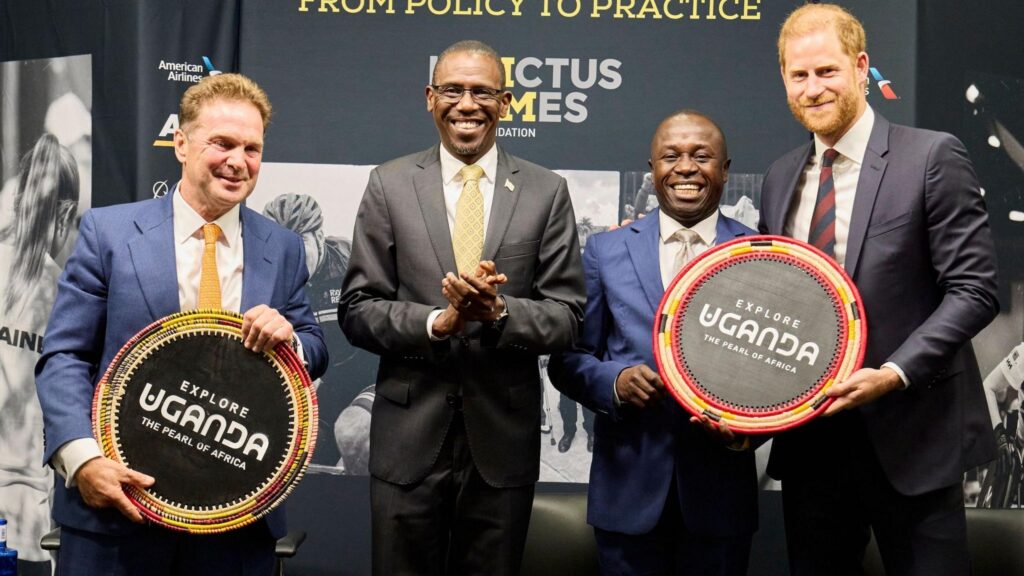 Prince Harry announcing Uganda joining the Invictus Games in July
