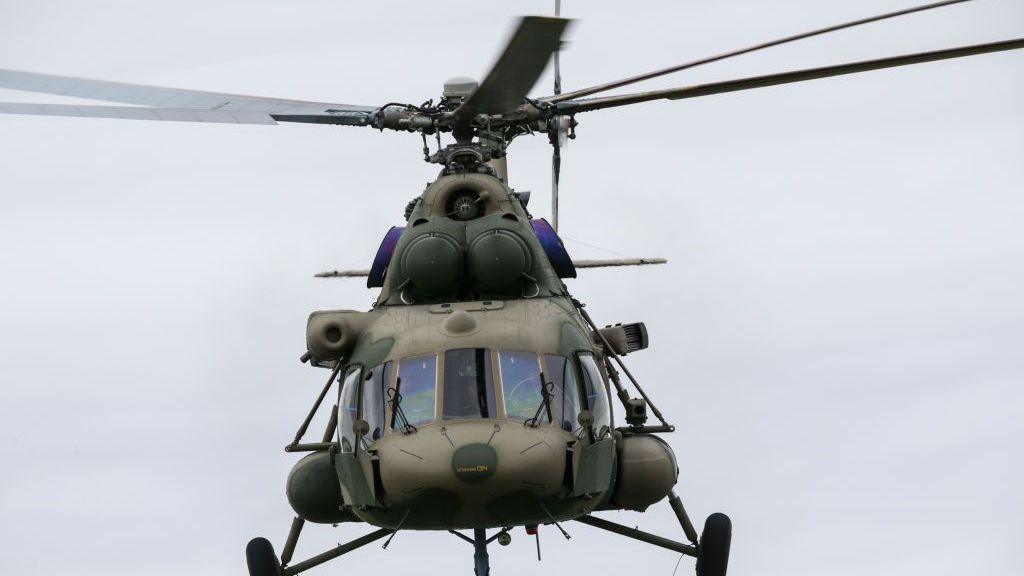 A file photo of a Russian military Mi-8 helicopter