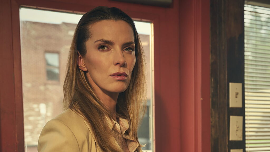 "I was really struck by how much I look like myself," Betty Gilpin says of her role as a public defender on The Lowdown. "It was very emotional for me in a really exciting way."