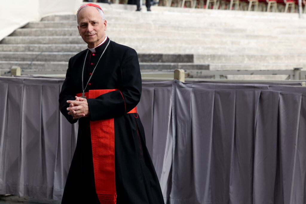Robert Prevost is seen in the Vatican