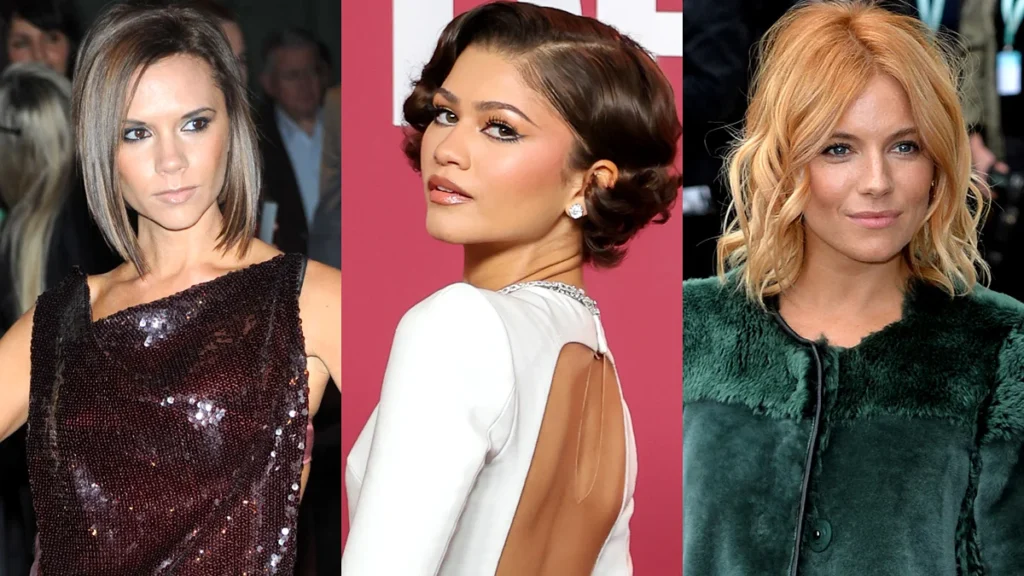 Victoria beckham zendaya sienna miller celeb bobs